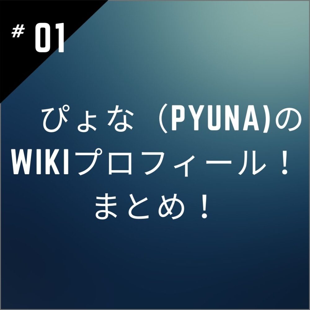 【何者】ぴょな（PyunA)のwikiプロフィール！本名・身長・体重まとめ！